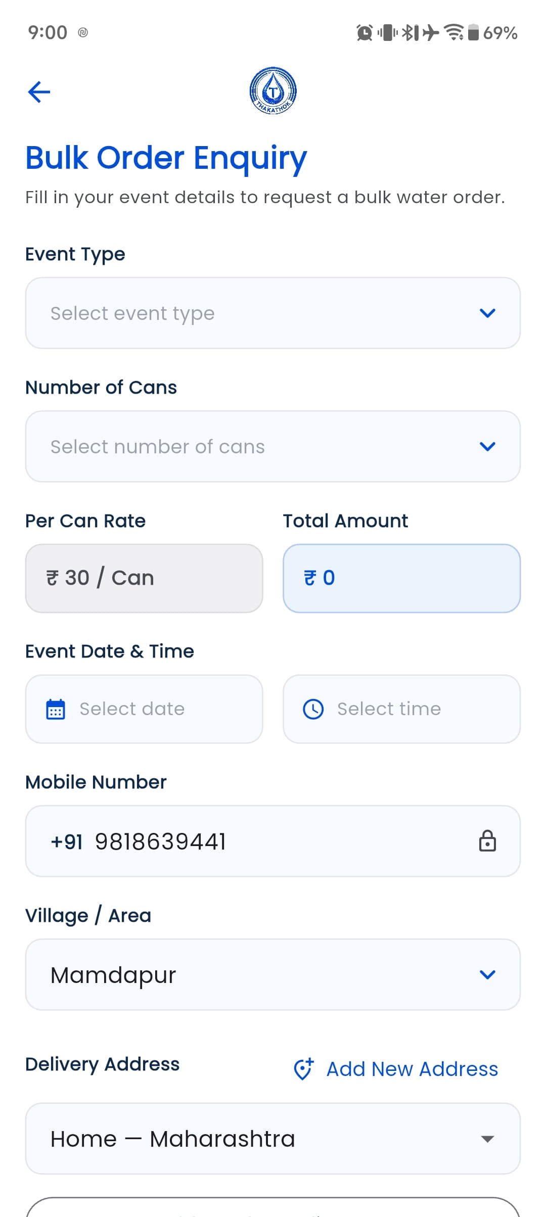 Book your delivery
